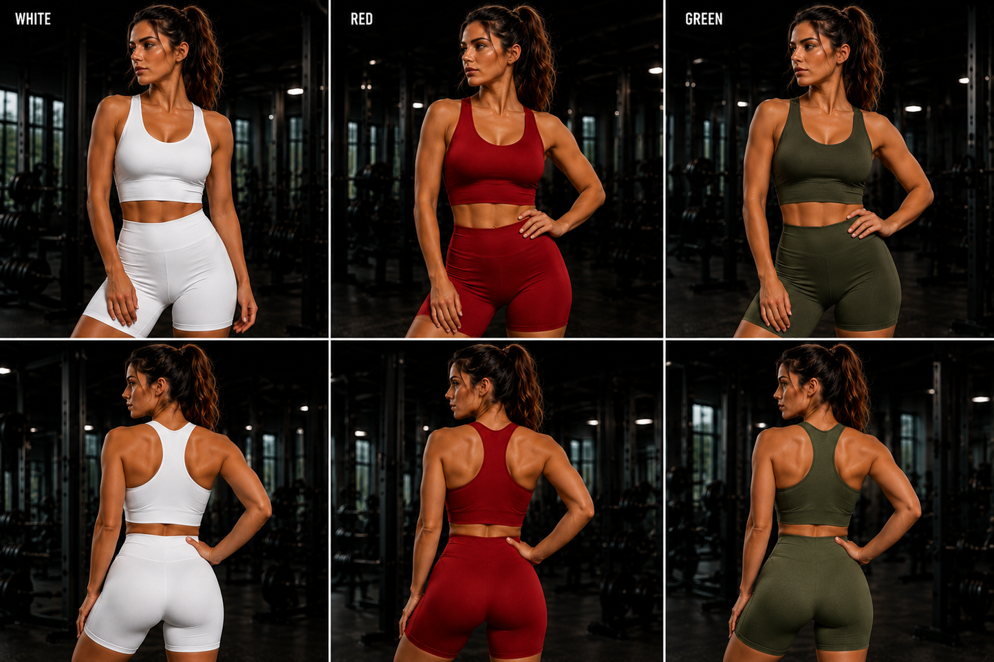 UmbraFit Ribbed Sculpt Shorts Set