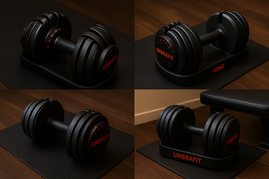 UmbraFit 40kg Heavy-Duty Adjustable Dumbbell – Pro Strength Edition
