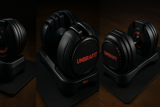 UmbraFit 25kg Adjustable Dumbbell – Space-Saving All-In-One Weight System